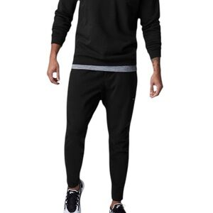 Fabletics Men’s Courtside Pant XXL Black Sweatpants Athleisure Casual